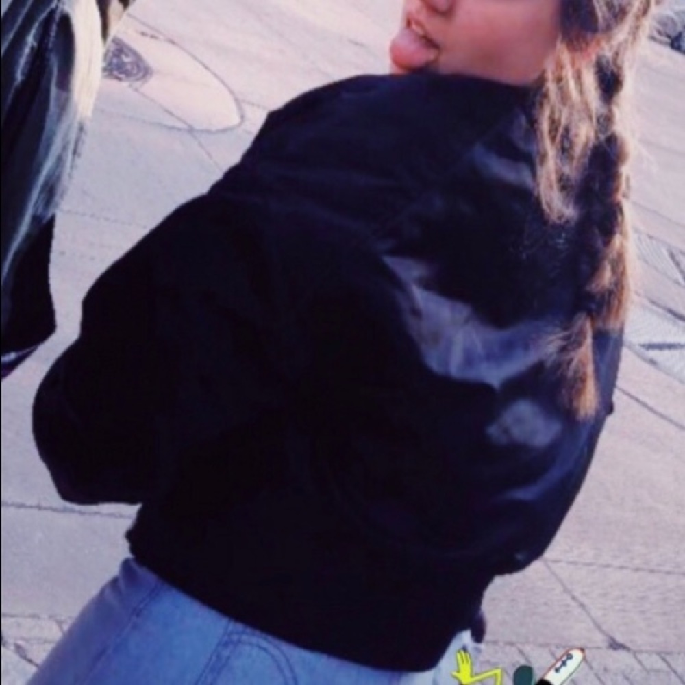Black Bomber Jacket